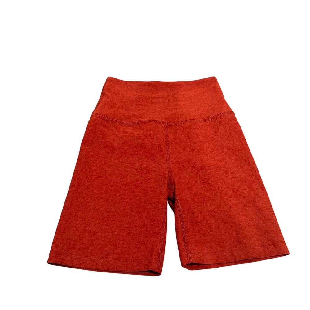 Beyond Yoga Rust Orange Biker Shorts Size Small
